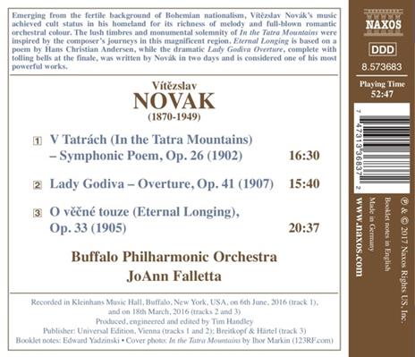 V Tatrách (In the Tatra Mountains) - CD Audio di Vitezslav Novak,JoAnn Falletta,Buffalo Philharmonic Orchestra - 2