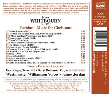 Carolae. Musiche di Natale - CD Audio di James Whitbourn - 2