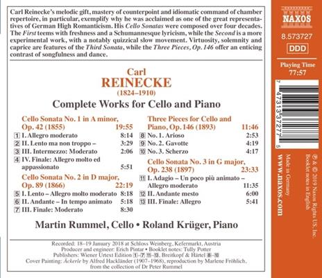 Musica completa per violoncello e pianoforte - CD Audio di Carl Heinrich Reinecke - 2