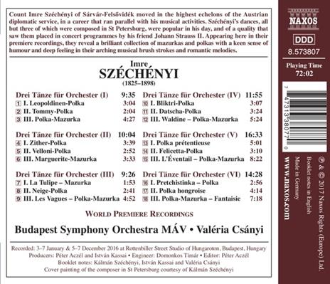 Danze per orchestra complete I-VI - CD Audio di Valeria Csanyi,Imre Szechenyi - 2