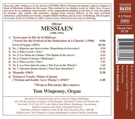 Livre d'orgue - CD Audio di Olivier Messiaen,Tom Winpenny - 2