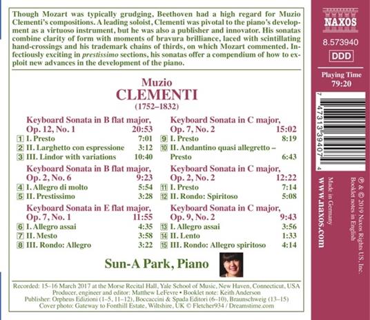Sonate per Pianoforte Opp.2 - 7 - 9 - 12 - CD Audio di Muzio Clementi - 2