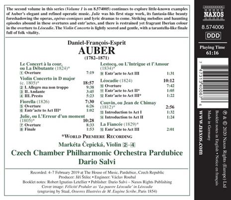 Ouvertures Vol.2 - CD Audio di Daniel-François-Esprit Auber - 2