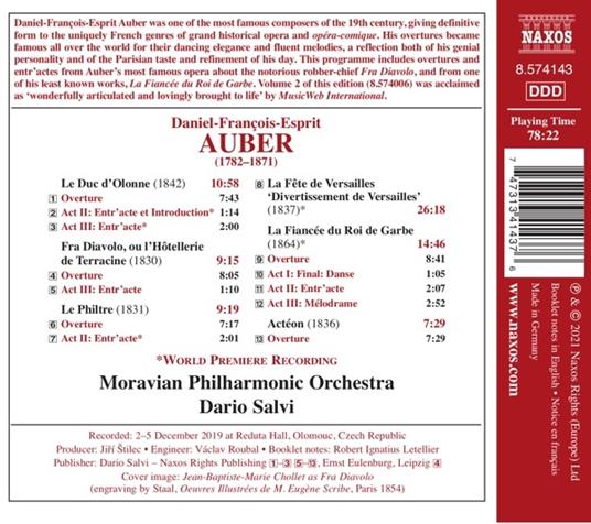 Ouvertures vol.4 - CD Audio di Daniel-François-Esprit Auber,Moravian Philharmonic Orchestra - 2