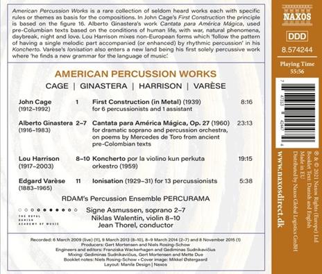 American Percussion Works - First Constr - CD Audio di John Cage - 2