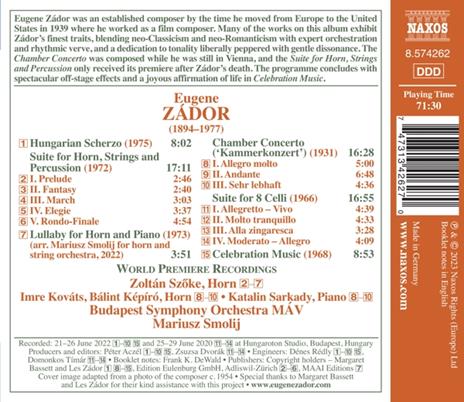 Celebration Music - CD Audio di Budapest Symphony Orchestra,Eugene Zador - 2