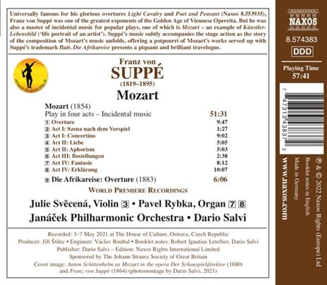 Mozart. Instrumental Music - CD Audio di Wolfgang Amadeus Mozart,Franz Von Suppé,Janacek Philharmonic Orchestra - 2