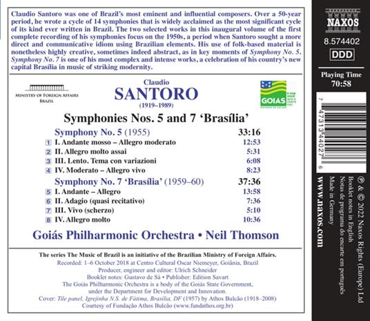 Symphonies Nos. 5 and 7 - CD Audio di Claudio Santoro - 2