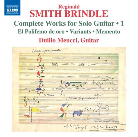 Reginald Smith Brindle. Complete Works For Solo Guitar Vol.1 - CD Audio di Duilio Meucci