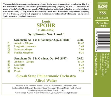 Sinfonie n.1, n.5 - CD Audio di Louis Spohr - 2