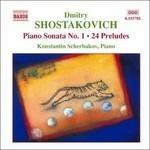 Sonata per pianoforte n.1 - 24 Preludi - Aforisma - 3 Danze fantastiche - CD Audio di Dmitri Shostakovich,Konstantin Scherbakov