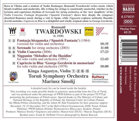 Concerto per violino - Serenata - Fantasia - CD Audio di Romuald Twardowski,Mariusz Smolij - 2
