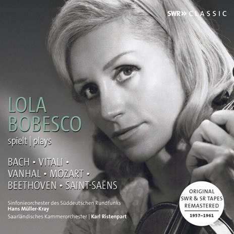 Plays Bach, Vitali & Vanhal - CD Audio di Lola Bobesco