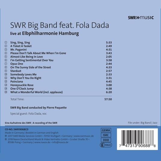 Live at the Elbphilharmonie Hamburg - CD Audio di SWR Big Band - 2