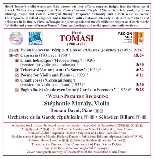 Complete Violin Works - CD Audio di Henri Tomasi - 2