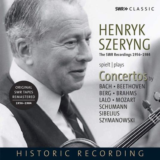 Plays Violin Concertos - CD Audio di Henryk Szeryng