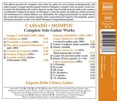 Complete Solo Guitar Works - CD Audio di Gaspar Cassadó - 2