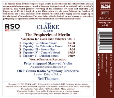 The Prophecies Of Merlin - CD Audio di Nigel Clarke,Peter Sheppard Skaerved - 2