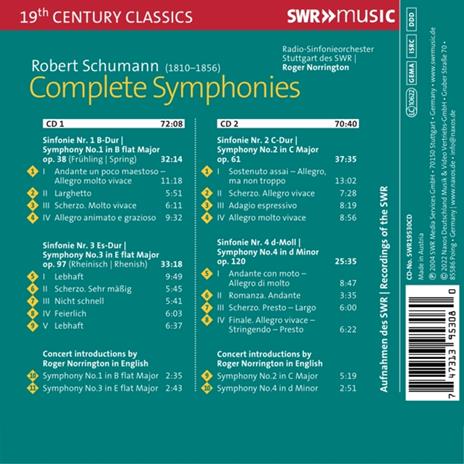 Complete Symphonies - CD Audio di Robert Schumann,Roger Norrington - 2