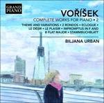 Musica per pianoforte completa vol.2 - CD Audio di Jan Vaclav Hugo Vorisek