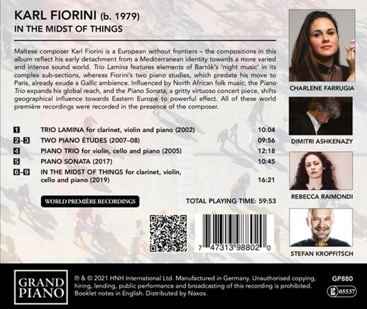 Piano and Chamber Music - CD Audio di Karl Fiorini - 2