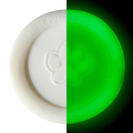 Zogoflex Frisbee per Cani s'Illumina al Buio Zisc Taglia L Bianco 1938 - 2