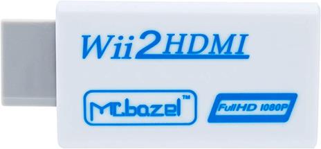 Mcbazel Convertitore Wii-HDMI, convertitore adattatore video Full HD 1080P con audio da 3,5 mm