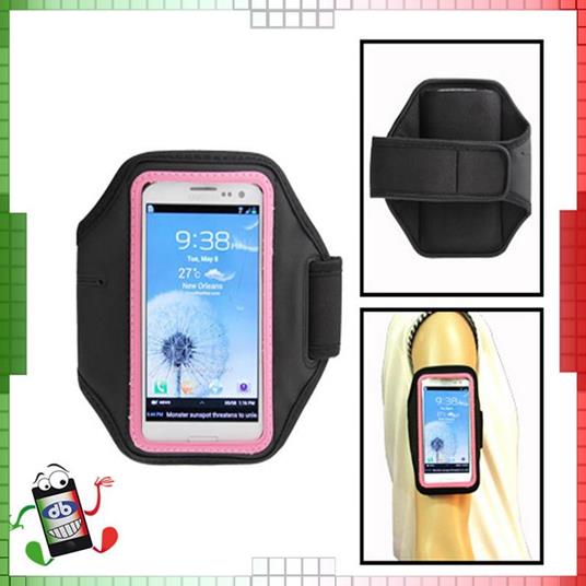 Custodia Fascia Braccio Sport Per Samsung Galaxy S3 Neo I9301 Fitness Bordo  Rosa - Digital Bay - Telefonia e GPS | IBS