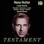 Lieder Recital - CD Audio di Hans Hotter,Gerald Moore