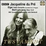 Suites per violoncello BWV1007, BWV1008 / Concerto per violoncello - CD Audio di Johann Sebastian Bach,Edward Elgar,Jacqueline du Pré,Sir John Barbirolli,BBC Symphony Orchestra