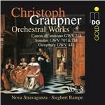 Musica orchestrale - CD Audio di Johann Christoph Graupner,Siegbert Rampe,Nova Stravaganza