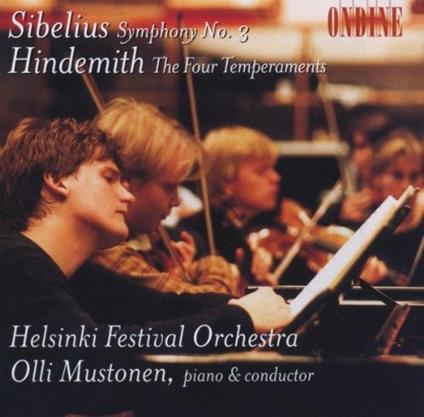 Sinfonia n.3 / I quattro temperamenti - CD Audio di Paul Hindemith,Jean Sibelius,Olli Mustonen,Helsinki Festival Orchestra