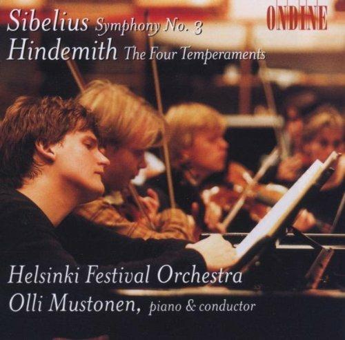 Sinfonia n.3 / I quattro temperamenti - CD Audio di Paul Hindemith,Jean Sibelius,Olli Mustonen,Helsinki Festival Orchestra