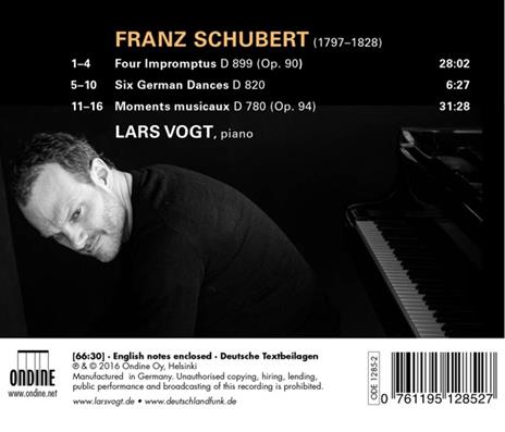 Impromptus D899 - Momenti musicali - Sei danze tedesche D820 - CD Audio di Franz Schubert,Lars Vogt - 2