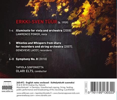 Sinfonia n.8 Illuminatio - CD Audio di Erkki-Sven Tüür,Olari Elts - 2