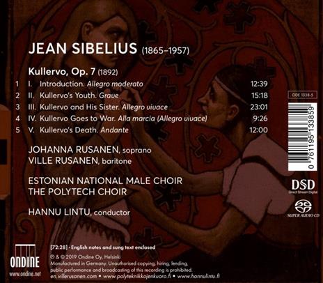 Kullervo op.7 - SuperAudio CD ibrido di Jean Sibelius,Hannu Lintu - 2