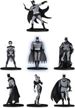 Batman Black & White Mini Pvc Figure 7 Pack Set 2
