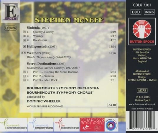 Sinfonia - Heiligenstadt - CD Audio di Stephen McNeff - 2