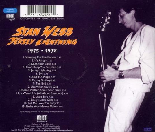 Jersey Lightning - CD Audio di Stan Webb - 2