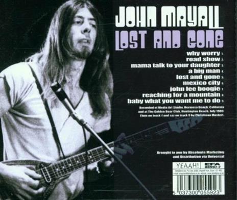 Lost and Gone - CD Audio di John Mayall - 2