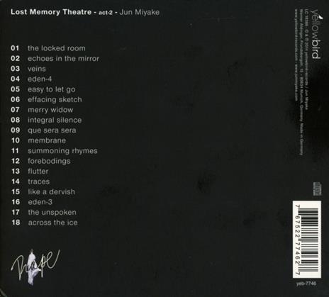 Lost Memory Theatre Act 2 - CD Audio di Jun Miyake - 2