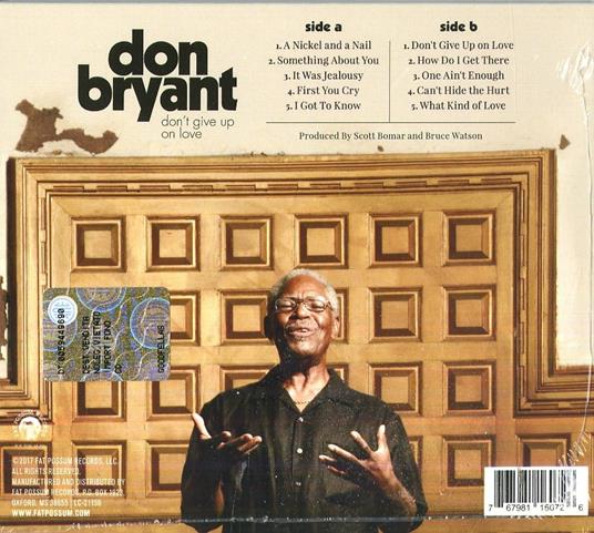 Don't Give Up on Love - CD Audio di Don Bryant - 2