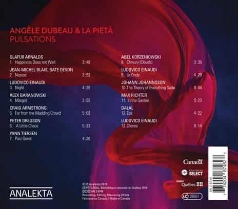 Pieta' (La) - Angele Dubeau - CD Audio - 2