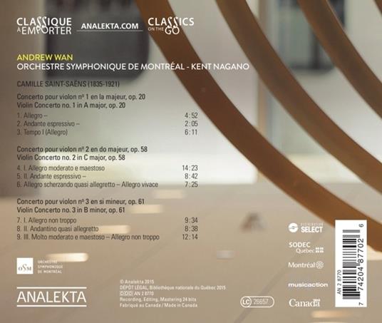 Concerti per violino - CD Audio di Camille Saint-Saëns - 2