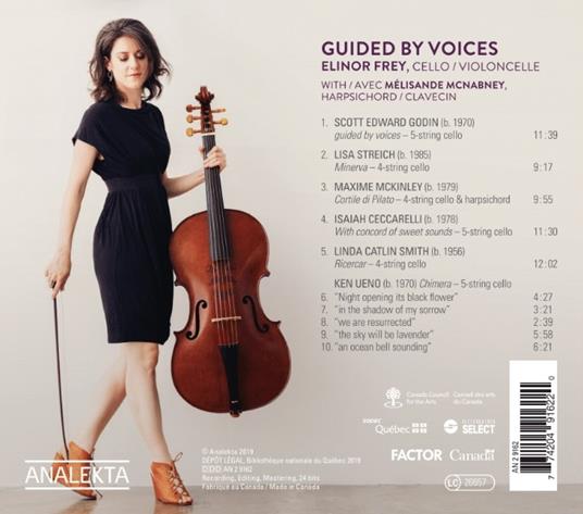 Guided by Voices: New Music for Baroque Cello - CD Audio - 2