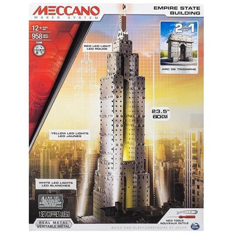 Meccano. Empire State Building 2.0 Con Luci Led 1100 Pz - 93