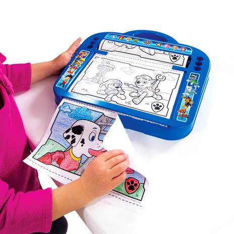 Paw Patrol. Roll Paper Desk. Lavagnetta Con Pastelli - 3