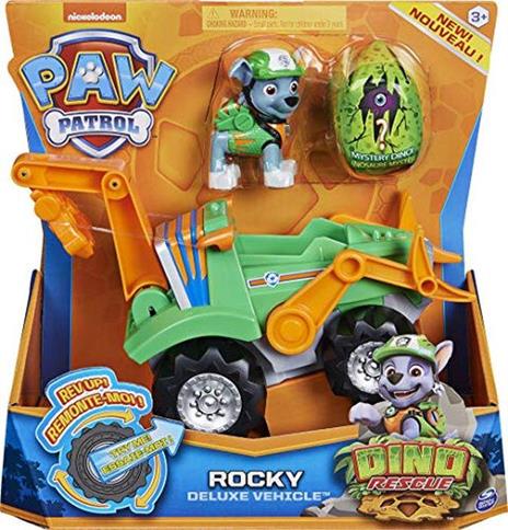 PAW PATROL Dino Recue Deluxe Vehicle e Mystery Dinosaur Rocky - 5