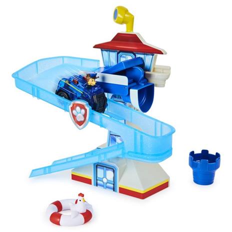 PAW Patrol , Adventure Bay Bath Playset con veicolo di Chase che si illumina, giocattolo da bagno per bambini dai 3 anni in su