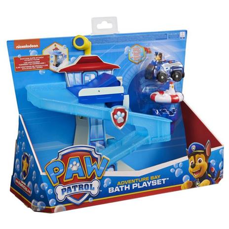 PAW Patrol , Adventure Bay Bath Playset con veicolo di Chase che si illumina, giocattolo da bagno per bambini dai 3 anni in su - 3